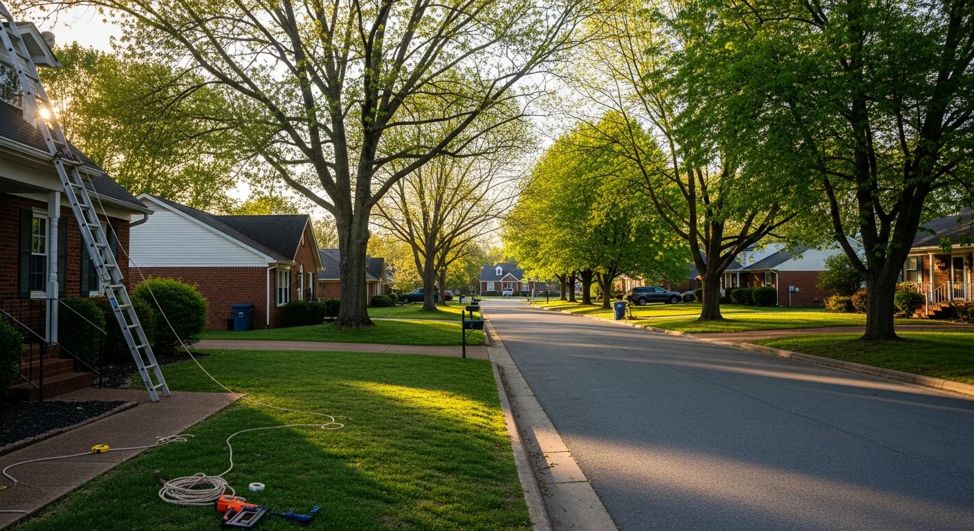 Somerset residential street with well-maintained homes and mature trees lining the neighborhood.